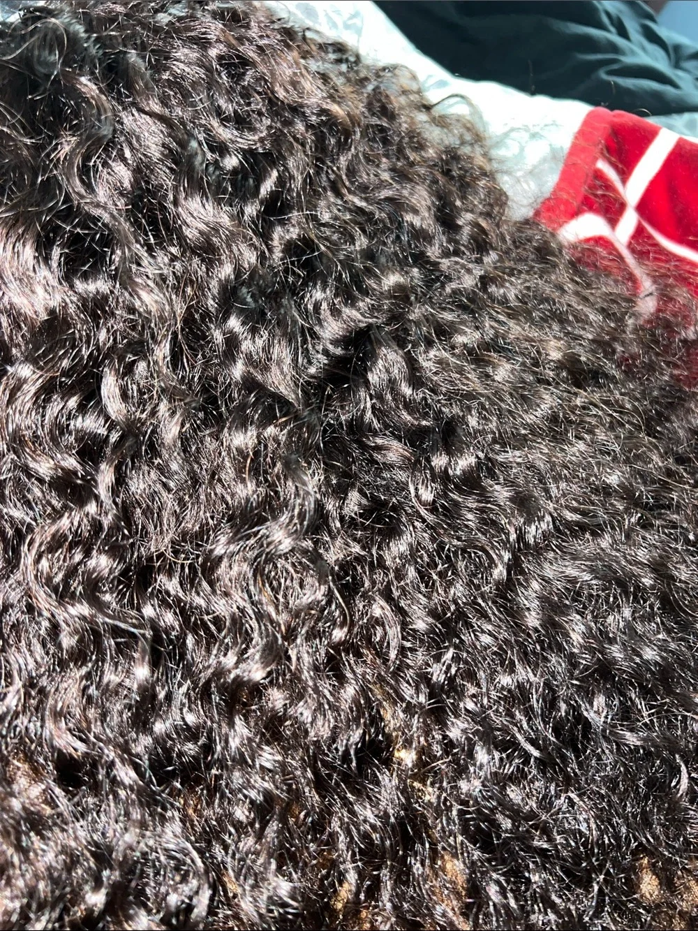Curly Lace Wig - Deep Brown 7x3 frontal